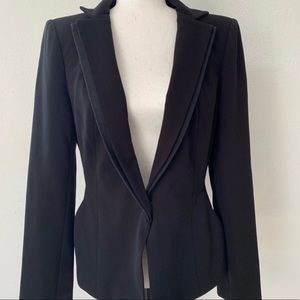 Nenette Lepore black cut out twisted blazer